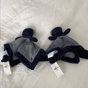 2 NWT Ralph Lauren Navy and White Striped Kids Blanket